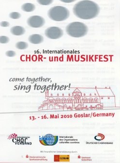 Plakat des Chorfestes in Goslar