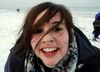 Larissa nach dem Strandsport