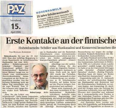 Geschichte des deutsch-finnischen Austausches