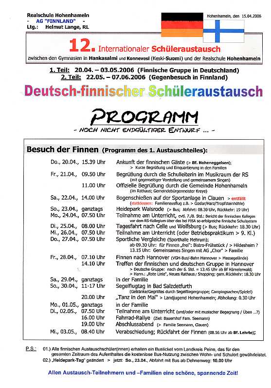 SF-Austausch-Programm - Teil 1