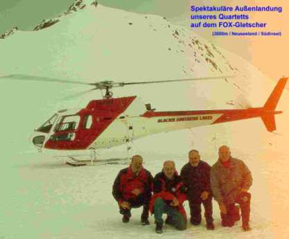 Au�enlandung mit dem Helikopter in den s�dneuseel�ndischen Alpen